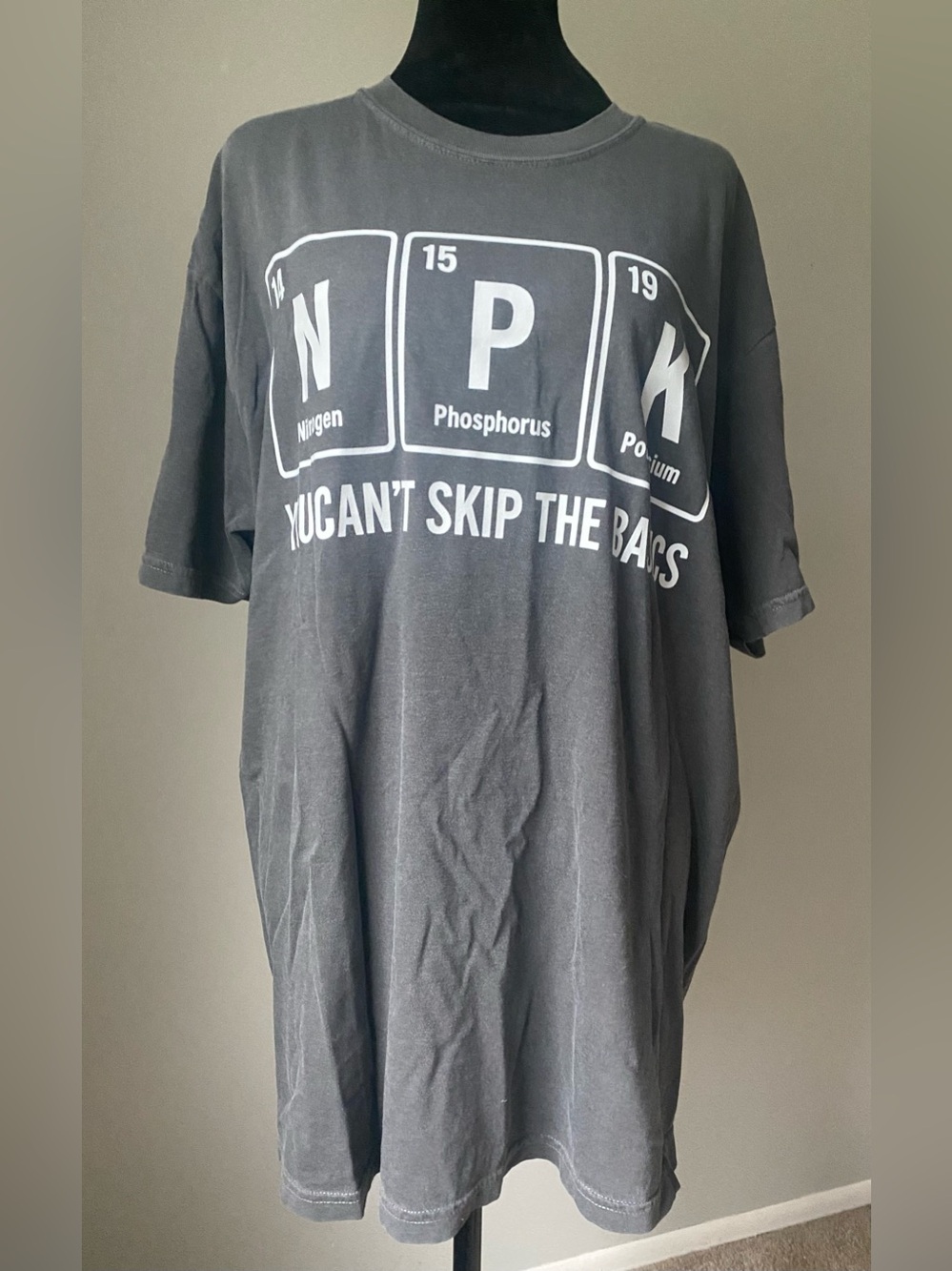 Comfort Colors Grey Gardening NPK T Shirt Unisex Size L